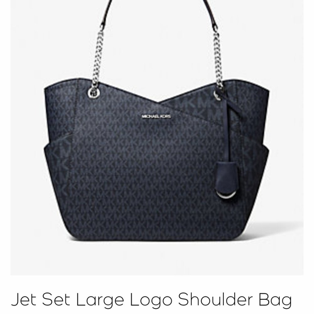 Michael Kors Jet Set Large Logo Shoulder Bag